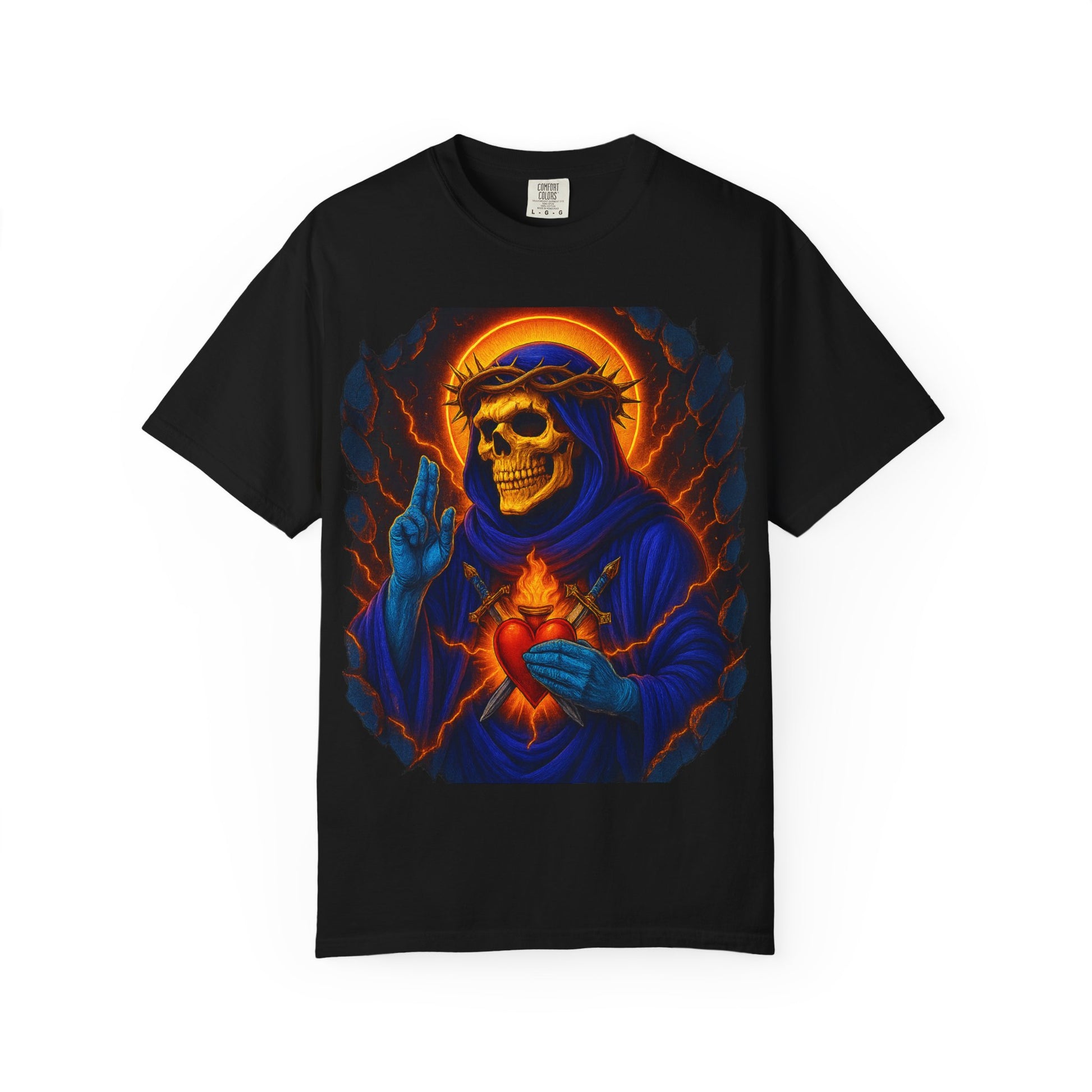 "Skeletor Jesus" Unisex T-Shirt - Dark Art Tee, Halloween Gift, Alternative Fashion, Vintage Vibe, Gothic Style