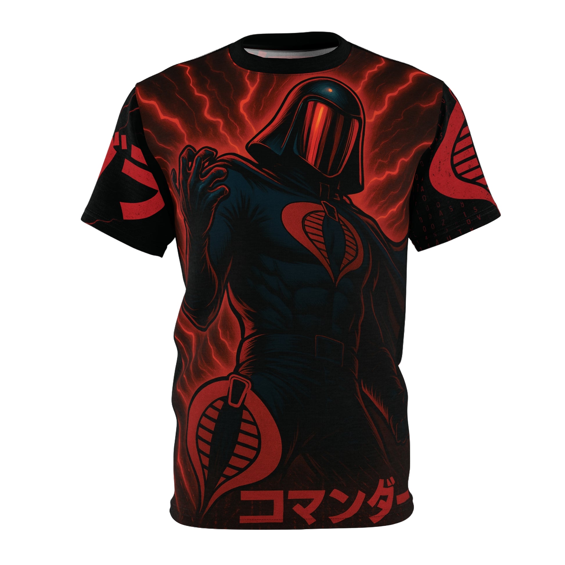 Cobra Commander Cut & Sew Tee, Graphic Tee for Fans, Anime Streetwear, Unisex Fashion, Pop Culture Gift