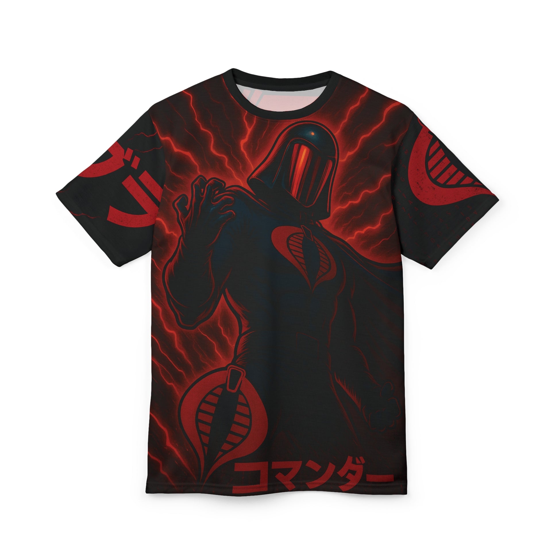 Cobra Commander Cut & Sew Tee, Graphic Tee for Fans, Anime Streetwear, Unisex Fashion, Pop Culture Gift