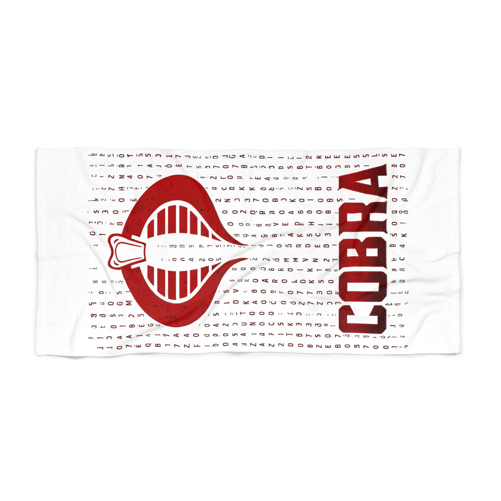 Cobra Beach Towel - Stylish Poolside Accessory, Iconic Statement for Summer, Fun Gift for Beach Lovers, Perfect for Vacation & Relaxation