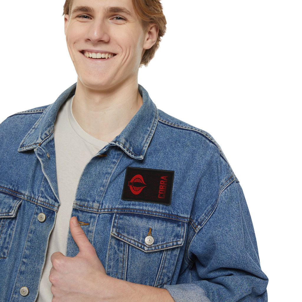 Bold Cobra Iron-On Patch for Jackets, Backpacks, and DIY Projects, Edgy Fashion Accessory, Gift for Teens and Adults