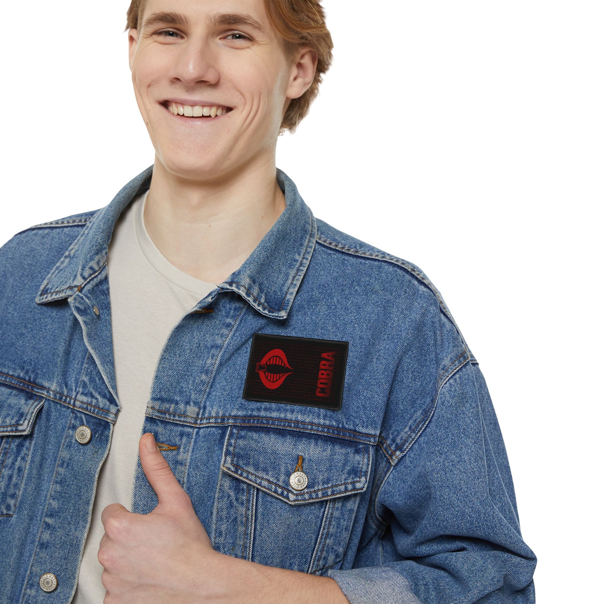 Bold Cobra Iron-On Patch for Jackets, Backpacks, and DIY Projects, Edgy Fashion Accessory, Gift for Teens and Adults