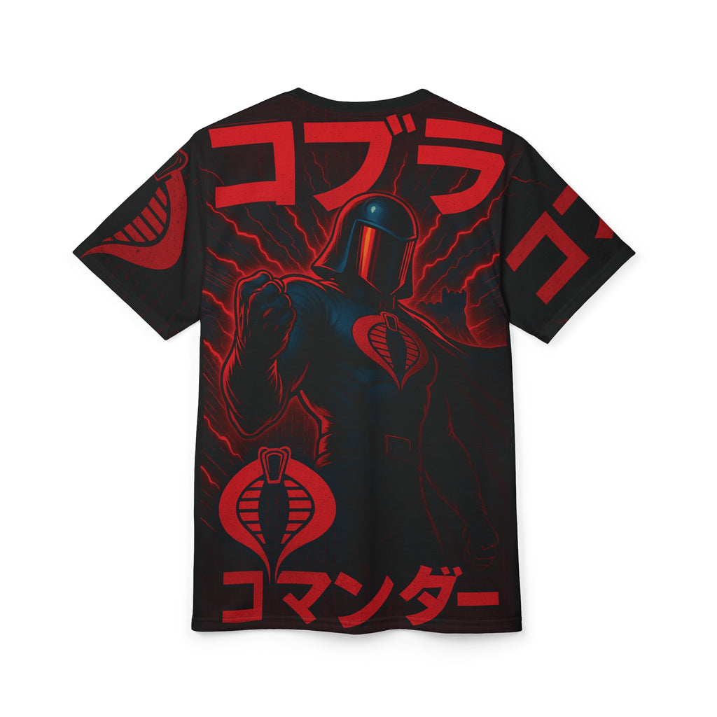 Cobra Commander Cut & Sew Tee, Graphic Tee for Fans, Anime Streetwear, Unisex Fashion, Pop Culture Gift