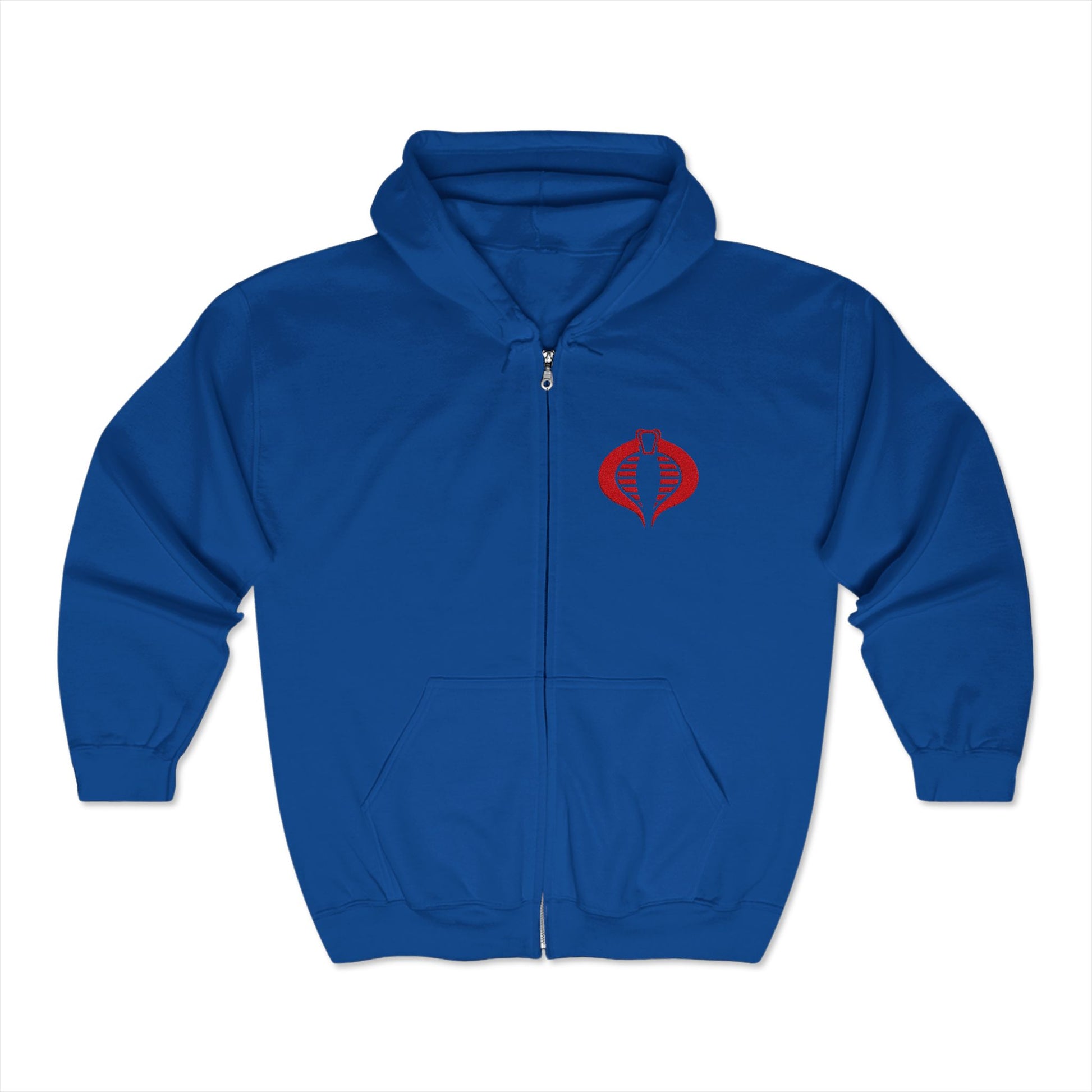 "Premium" Cobra Emblem Unisex Hoodie Full Zip - Street Style Gift for Fans
