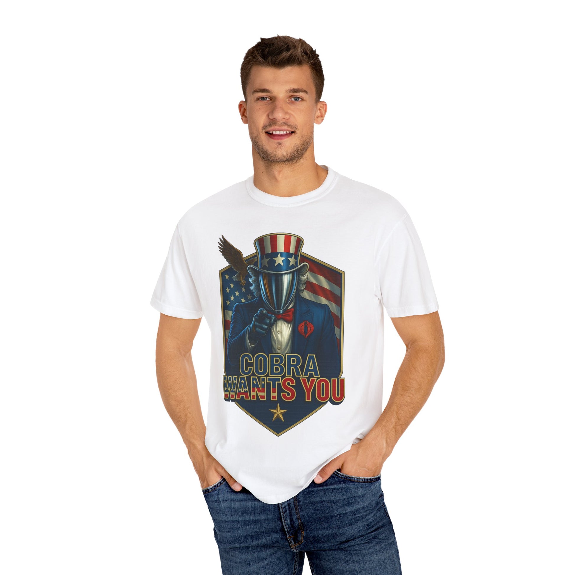 Patriotic Graphic Tee, Cobra Wants You T-shirt, Vintage Military Style Shirt, Unisex Casual Wear, Holiday Gift for Veterans