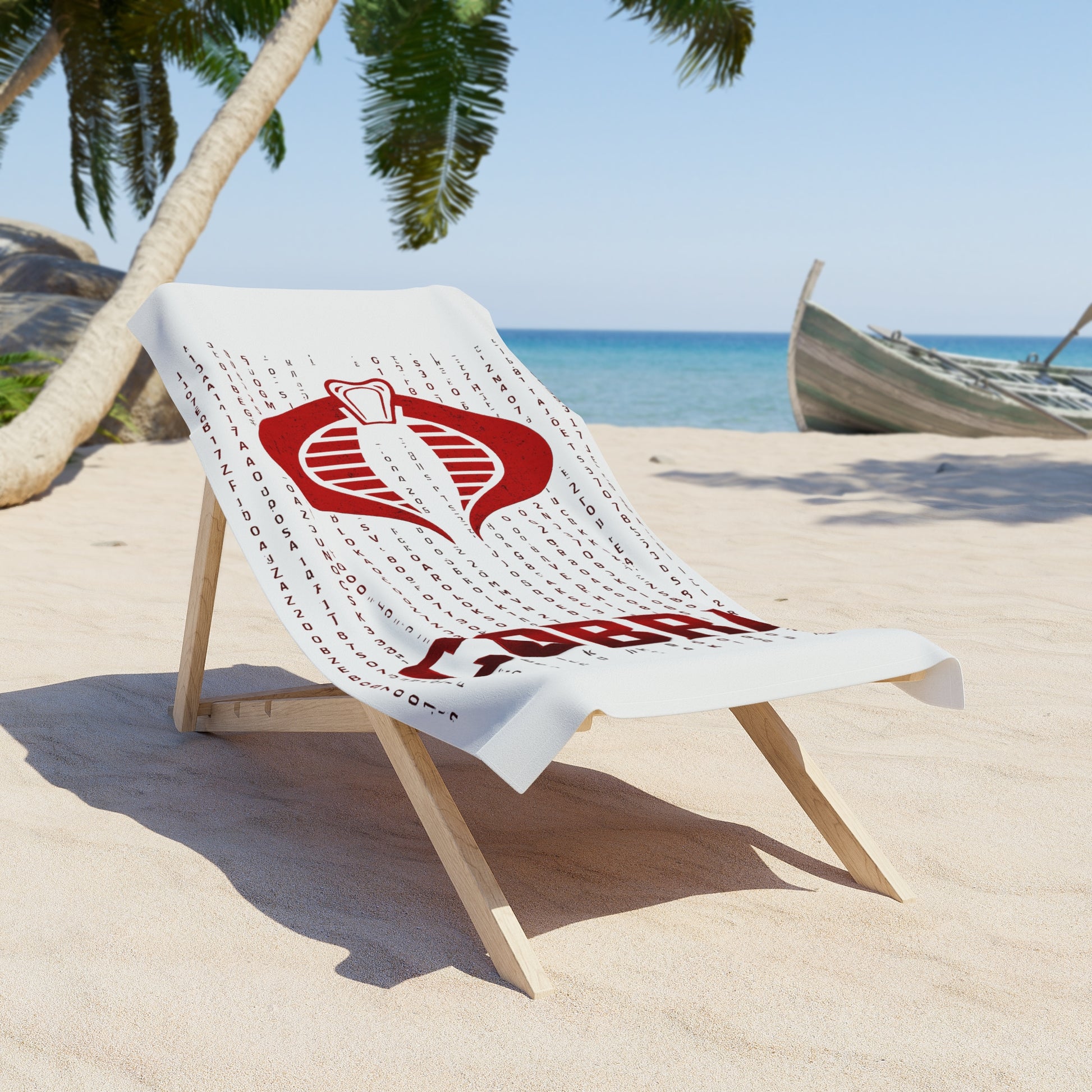 Cobra Beach Towel - Stylish Poolside Accessory, Iconic Statement for Summer, Fun Gift for Beach Lovers, Perfect for Vacation & Relaxation