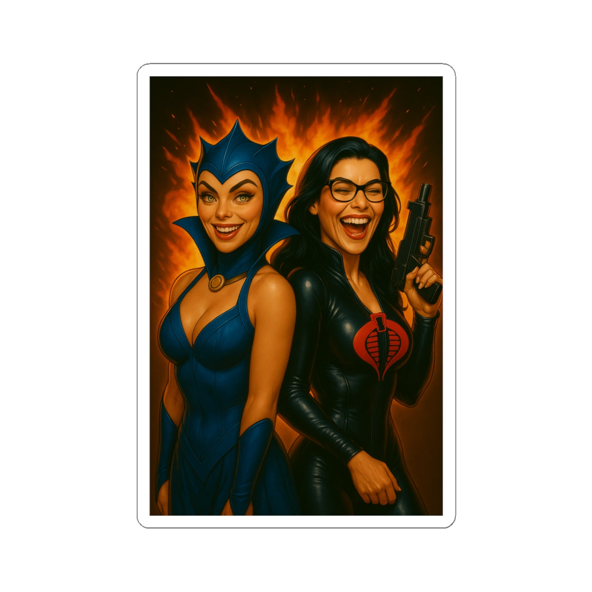 Baroness & Evil Lyn-Cut Stickers - Fun for Gifts, Scrapbooking, Party Favors, Laptop Decor, or Home & Office