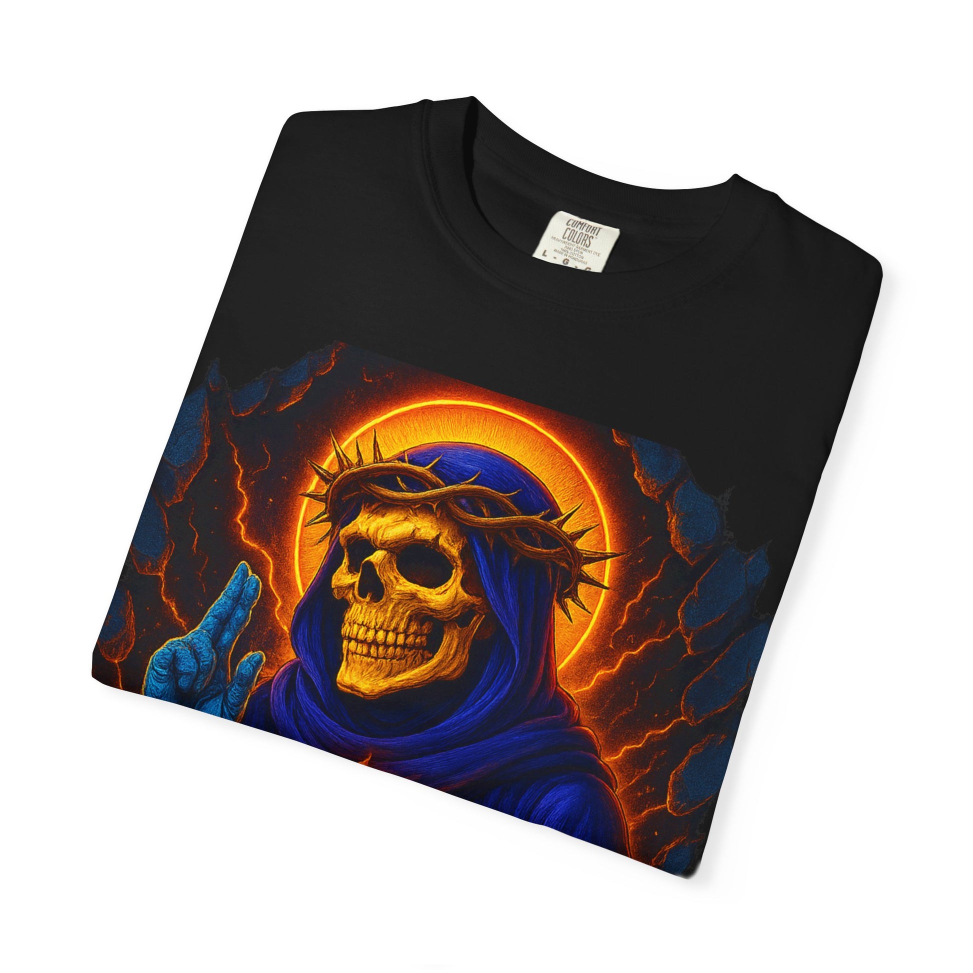 "Skeletor Jesus" Unisex T-Shirt - Dark Art Tee, Halloween Gift, Alternative Fashion, Vintage Vibe, Gothic Style