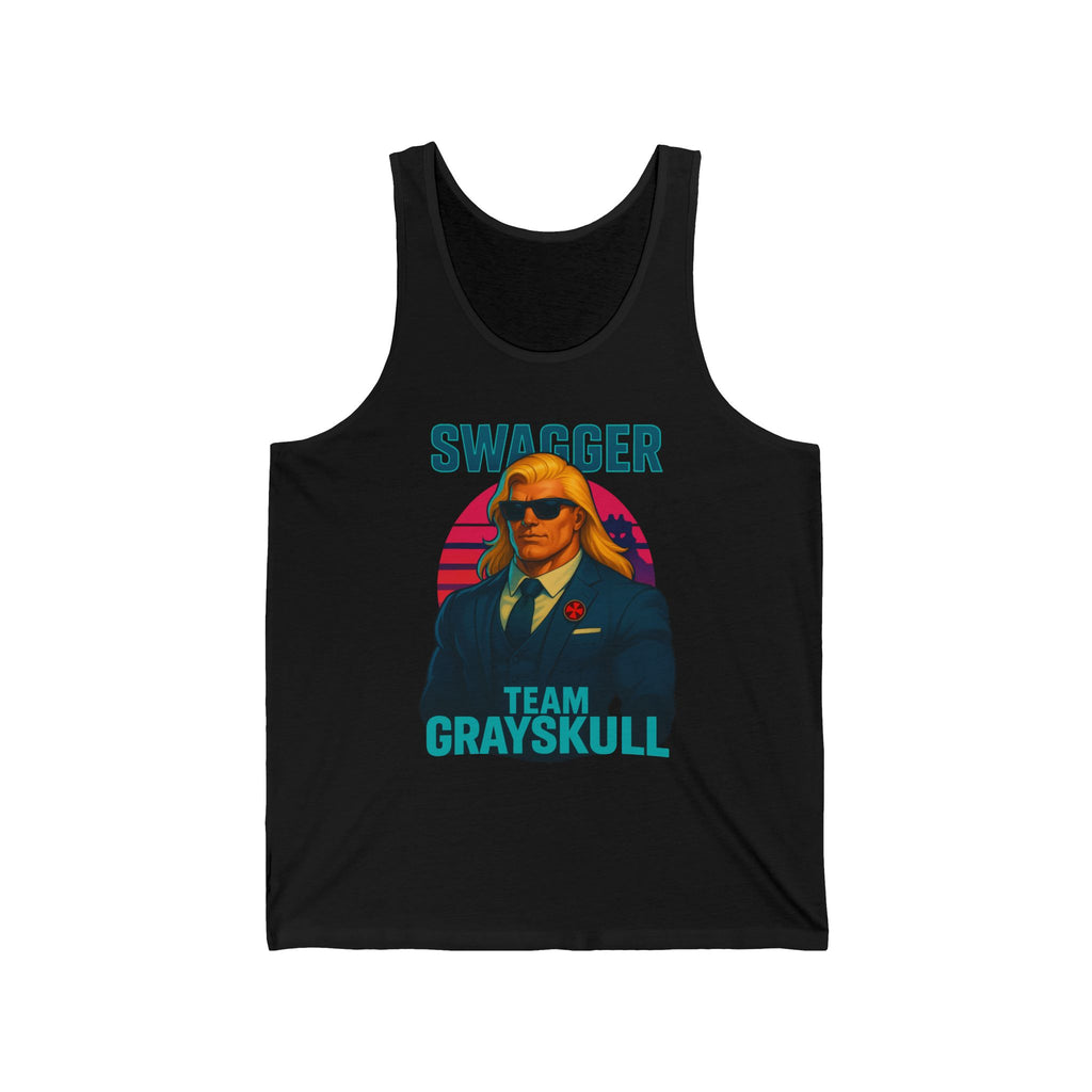 Swagger Team Grayskull Unisex Tank - Retro Graphic Tee, Casual Wear, Workout Tank Top, Gift for Him/Her, Festival Apparel