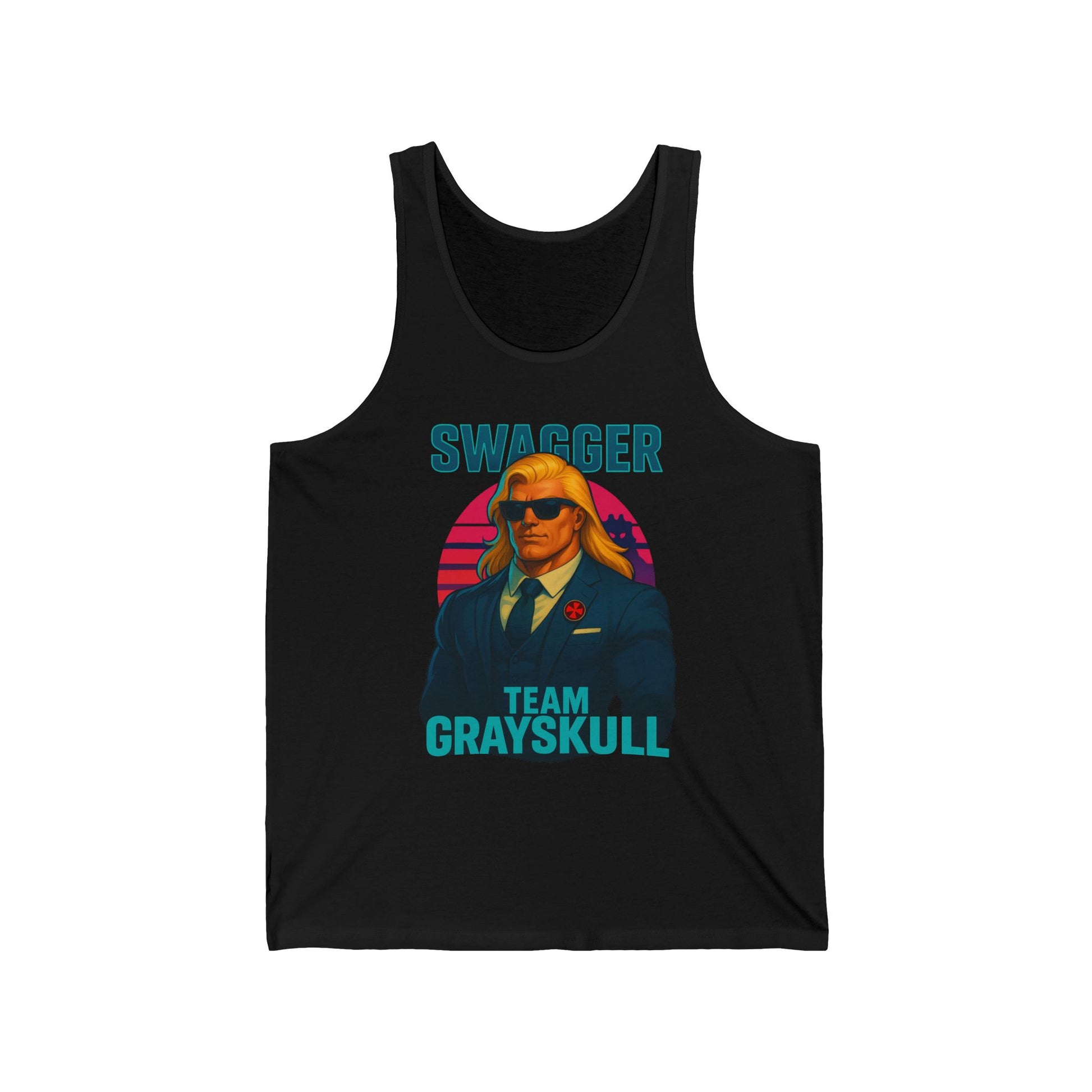 Swagger Team Grayskull Unisex Tank - Retro Graphic Tee, Casual Wear, Workout Tank Top, Gift for Him/Her, Festival Apparel