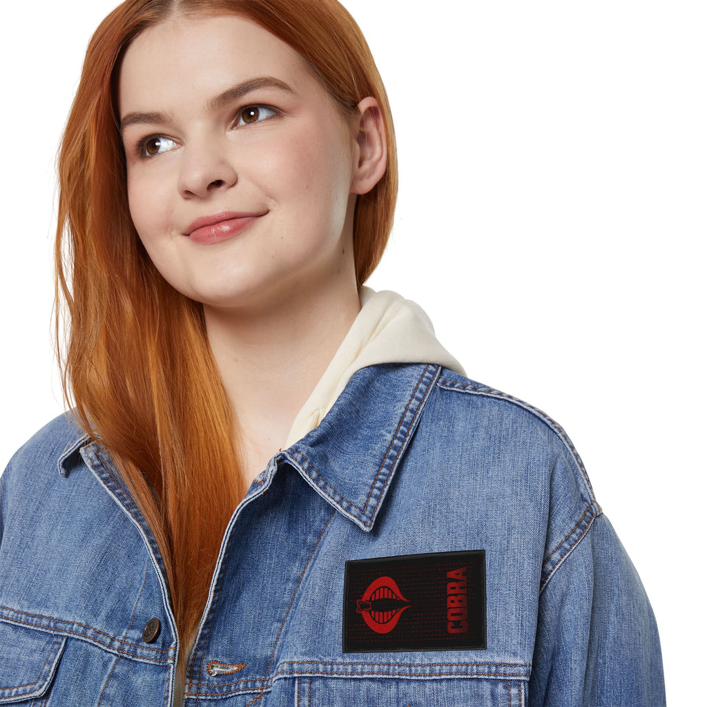 Bold Cobra Iron-On Patch for Jackets, Backpacks, and DIY Projects, Edgy Fashion Accessory, Gift for Teens and Adults